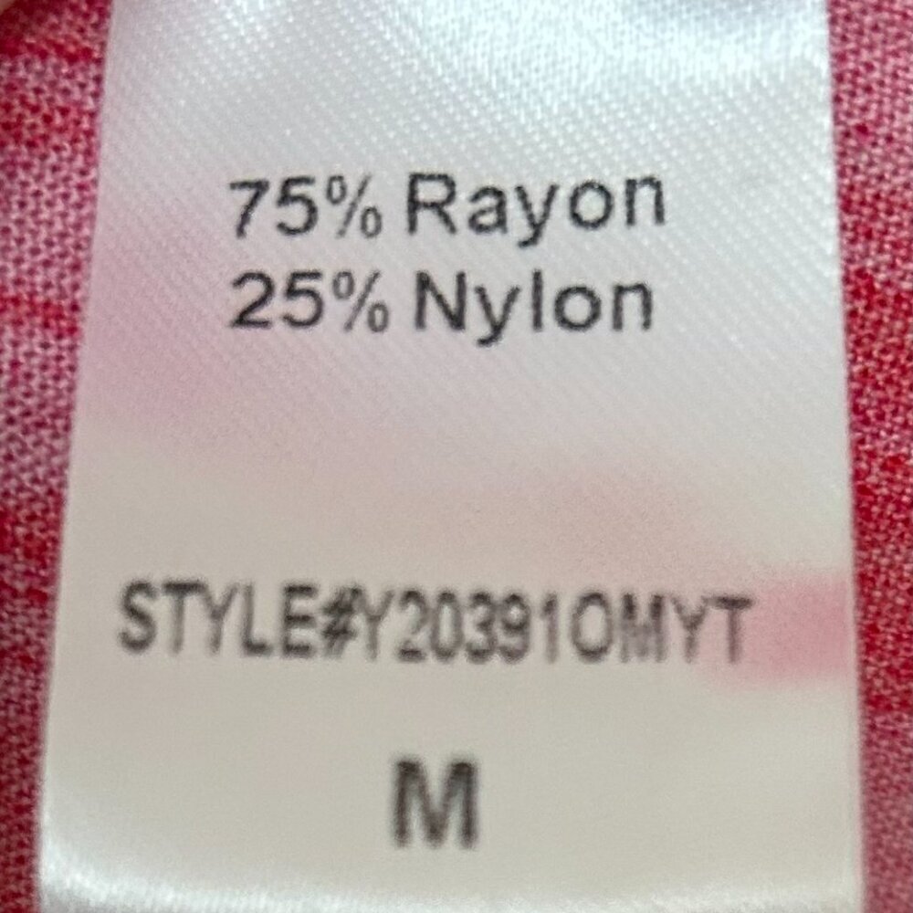Pomander Place Hot Pink Ikat Kenzo Dress Size M in Hot Pink Ikat - Picture 5 of 13